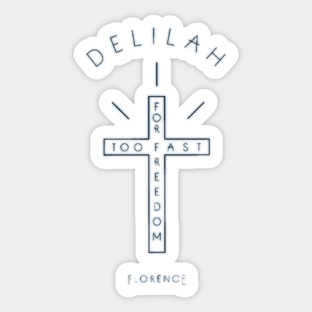 Florence Welch Delilah Too Fast For Freedom Sticker by incloudines